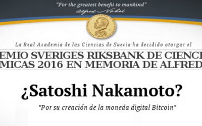 ¿Podría obtener el Premio Nobel de Economía el misterioso creador de Bitcoin? Al parecer no