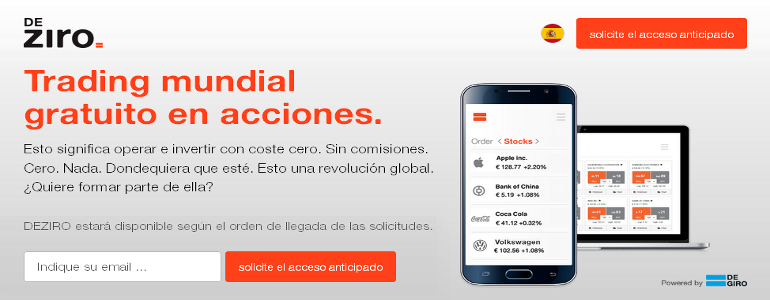 Deziro, un servicio gratuito para comprar y vender acciones en línea