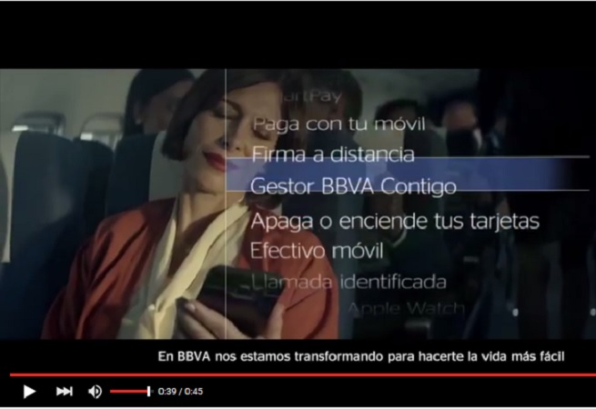 El BBVA y los nuevos servicios vía móvil «Significados»