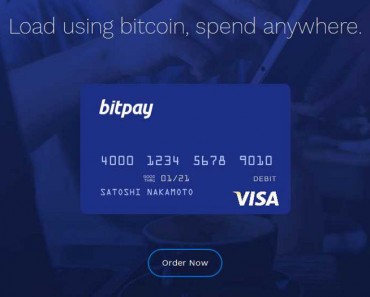 Nueva tarjeta de débito Visa Bitpay