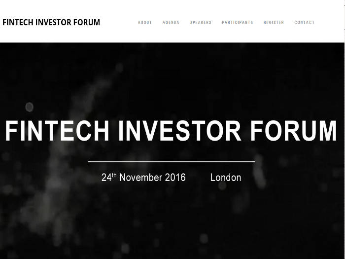 Fintech Investor Forum en Londres