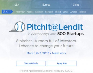 PitchIt USA 2017: vuelve la competición de startups de LendIt