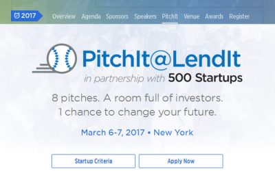 PitchIt USA 2017: vuelve la competición de startups de LendIt