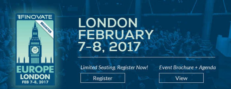 Finovate Europe 2017: Gran evento Fintech en Londres en febrero