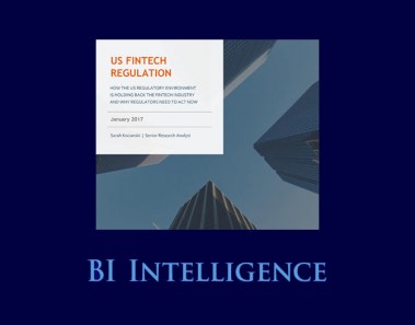 BI Intelligence: Informe sobre regulación fintech en EE.UU.