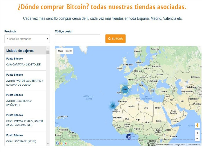 Bitnovo anuncia el lanzamiento de 4.000 puntos físicos para comprar bitcoins en España