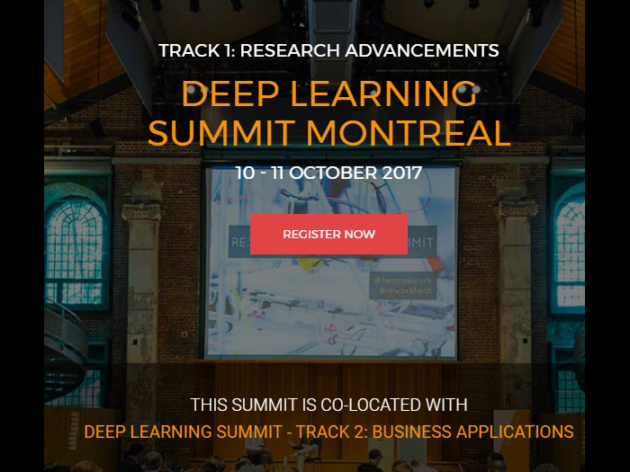 Deep Learning Summit Montreal 2017