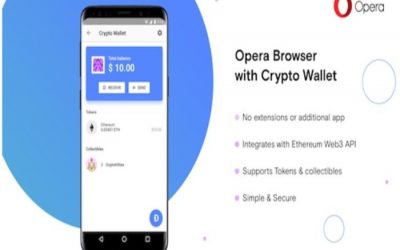 Opera lanza un navegador móvil con un monedero de criptomonedas integrado